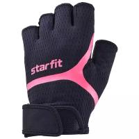 Перчатки для фитнеса Starfit WG-103, черный/малиновый, S