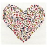 Набор для вышивания Love Heart (Любимое сердце) 24 x 26 см Bothy Threads XKA1