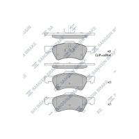 Колодки тормозные передние Sangsin Brake для DODGE Caravan / CHRYSLER Voyager 00-> для 16"диска, 4 шт