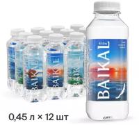 Природная питьевая вода Байкальская глубинная BAIKAL430, ПЭТ, без вкуса, 12 шт. по 0.45 л