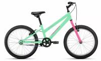 Велосипед ALTAIR MTB HT 20 low (20" 1 ск. рост 10.5") 2021, мятный/розовый, 1BKT1J101006