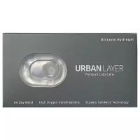 Цветные контактные линзы Urban Layer Dark Night Black, 0.00 / 14.3 / 8.7, чёрный, 2 шт