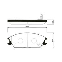 Колодки тормозные дисковые к т 4 шт. Sangsin SP1047