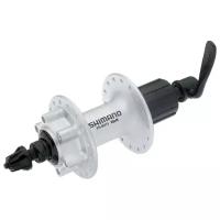 Втулка задняя Shimano "M475", 36 отверстий, 8/9 ск, 6-болт, QR 166 мм, цвет: серебристый