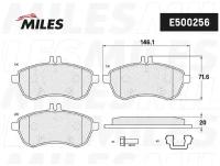 MILES E500256 Колодки тормозные передние (Смесь CERAMIC серия PRO) MERCEDES W204/W212 (TRW GDB1736) E500256