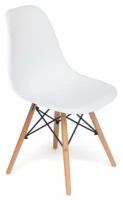 Стул обеденный Tetchair Cindy Chair, дерево/металл/сиденье пластик, white (белый) 4 шт/уп