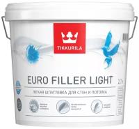 TIKKURILA EURO FILLER LIGHT шпаклевка финишная легкая для стен и потолков (2,7л)