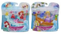 Кукла Hasbro Disney Princess маленькая с лодкой 2 вида (Ариэль, Рапунцель) E0068EU4-no