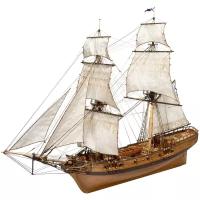 Сборная модель корабля, Бригантина Феникс, 590х220х440 мм, М.1:72