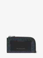 Картхолдер Michael Kors темно-синий в лого-монограмму