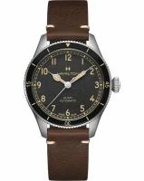 Наручные часы Hamilton Khaki Aviation H76205530, коричневый, черный