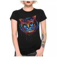 Футболка DreamShirts Studio Алиса в стране чудес - Чеширский кот Женская черная S