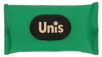 Влажные салфетки UNIS Green антибактериальные, с клапаном, 24 шт