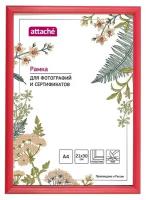 Рамка пластиковая Attache 21x30 (A4) ПЭТ Красная