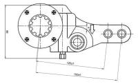 Рычаг тормоза регулировочный TRIALLI ZF 0724 для МАЗ-6422 1