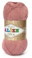 Пряжа Alize Diva, 100 % акрил, 100 г, 350 м, 5 шт., 354 сухая роза 350 м