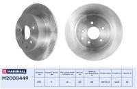 Диск тормозной Nissan Qashqai (J10) 07-13, Juke 10-, Teana (J31, J32, L33) 06- задний 292 x 9 Marsha