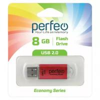 USB флешка Perfeo 8GB E01 Red ES