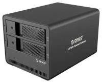 Orico Внешний контейнер для HDD 2x3,5" Orico 9528U3 (черный) USB 3.0