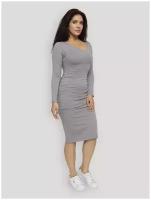 Платье для беременных Lunarable, светло-серый, размер 46(M)