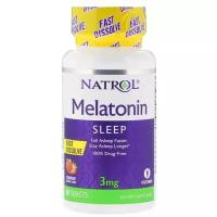 Melatonin Fast Dissolve таб., 3 мг, 90 шт., клубника, 1 уп