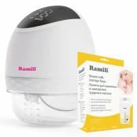 Электрический молокоотсос SE500 + пакеты для грудного молока Ramili Baby BMB40