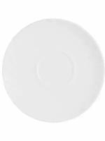 Набор из 2 блюдец "Trianon" 14 см, круглое, с широким низким бортом, белый, стекло, Arcoroc, D6925
