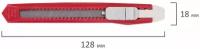 Нож канцелярский 9 мм STAFF Basic Economy, фиксатор, клип, корпус ассорти, 237080