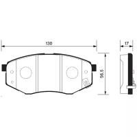 Колодки тормозные kia sportage 10- hyundai ix35 2wd r15 sonata yf 09-передние sangsin sp1374