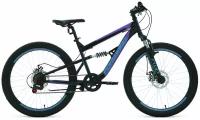 Велосипед Forward Raptor 24 2.0 disc 2021 рост 15" черный/фиолетовый