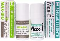 Антиперспирант от пота Max-f Regular Strength 15% и Дезодорант Max-bio Защита и свежесть