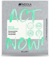 Твердый шампунь ACT NOW! для всех типов волос INDOLA 60 г