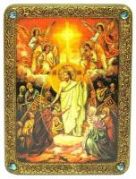Икона аналойная Воскресение Христово на мореном дубе 21*29 см 999-RTI-605m