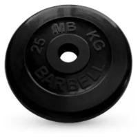 Диск обрезиненный MB Barbell 51 мм 25 кг MB-PltB51-25