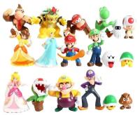 Набор из 18 мини фигурок "Супер Марио"- Super Mario