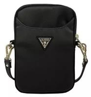 Guess для смартфонов сумка Nylon phone bag with Triangle metal logo Black