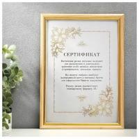 Фоторамка Мирам certificate А4 21x29,7 см Preston, светлое дерево