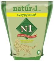 Комкующийся наполнитель N1 Naturel Кукурузный, 4.5л, 1 шт