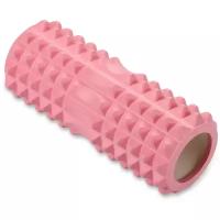 Ролик массажный для йоги INDIGO PVC IN267 Розовый 33*14 см