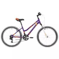 Подростковый велосипед Stinger Bike Stinger 24" Laguna фиолетовый, размер 12", Microshift 24AHV.Laguna.12VT10