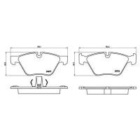 Колодки торм. для а/м BMW 5 (F10) (09-) диск. перед. (PF 4188)