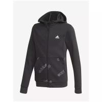 Толстовка Adidas YB FAV AOP FZ BLACK/WHITE Дети GD6107 128