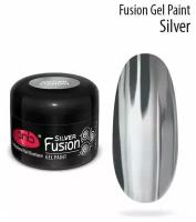 Гель-краска Серебряное литье PNB 5 мл/Gel Paint PNB Silver Fusion 5 ml