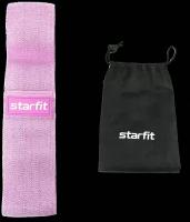 Мини-эспандер Starfit Es-204, низкая нагрузка, текстиль, розовый пастель