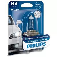 Лампа H4/W5W 12V White Vision PHILIPS блистер 1 шт