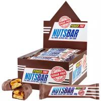 Батончик Nuts Bar POWER PRO, с арахисом и карамелью, 50г (х20)