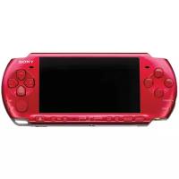 Sony PSP 3000, красный цвет + 4GB Memory Stick + 10 игр