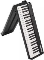 Портативное складное пианино с динамической клавиатурой PianoSolo Pro 3 Black