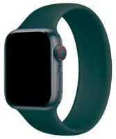 Ремешок-браслет силиконовый Solo Loop для Apple Watch 38/40/41 мм, M(135мм), темно-зеленый (11)