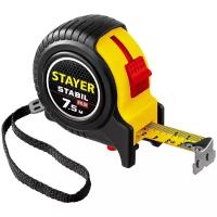 STAYER Stabil, 7.5 м х 25 мм, рулетка с двухсторонней шкалой, Professional (34131-075)